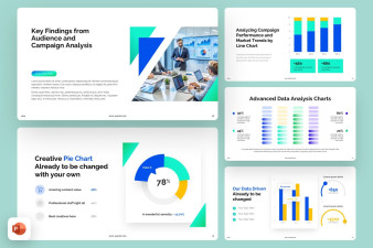 Advanced Data Analysis Charts PowerPoint Template